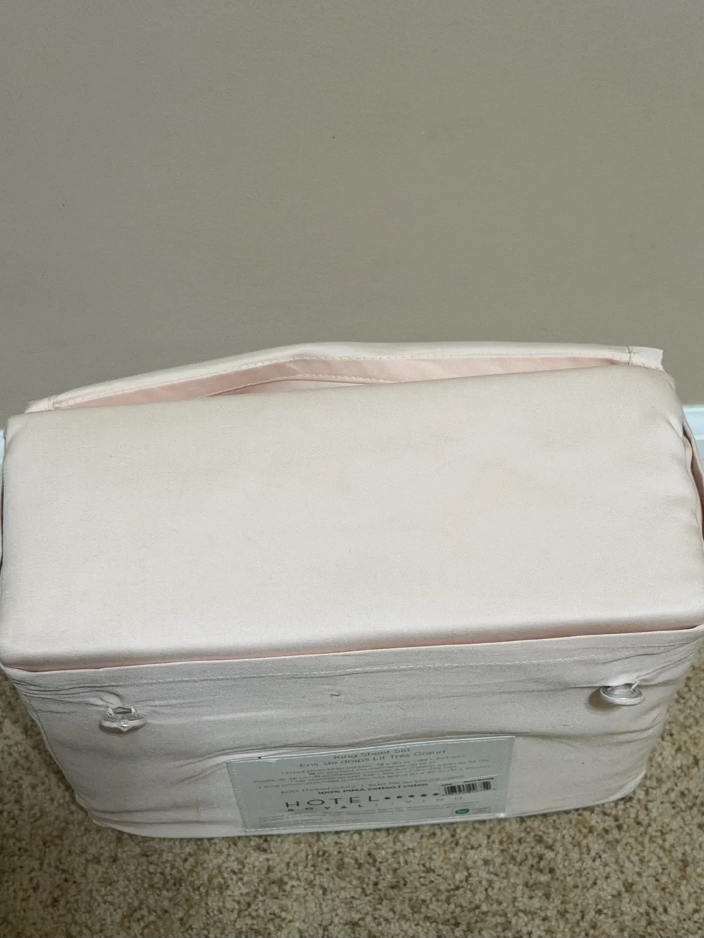 Hotel Royal Living King Sheet Set in Light Pink